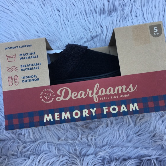 dearfoams Shoes Nwt Dearfoams Ladies Slippers Size Small 56 Poshmark